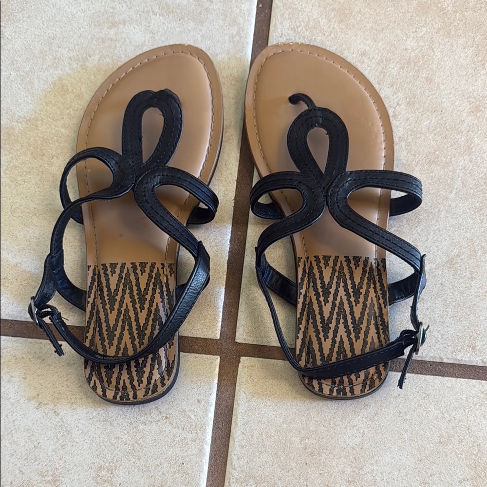 Black Strappy Sandals